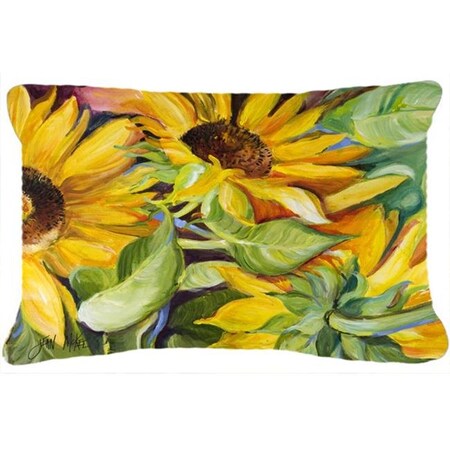 Carolines Treasures Carolines Treasures JMK1122PW1216 Sunflowers Canvas Fabric Decorative Pillow JMK1122PW1216